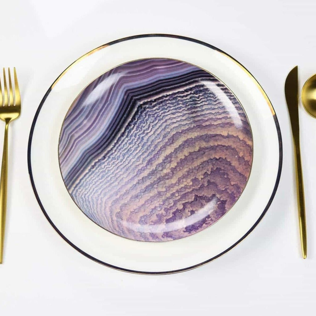 Amethyst Agate Plate-Set of 4