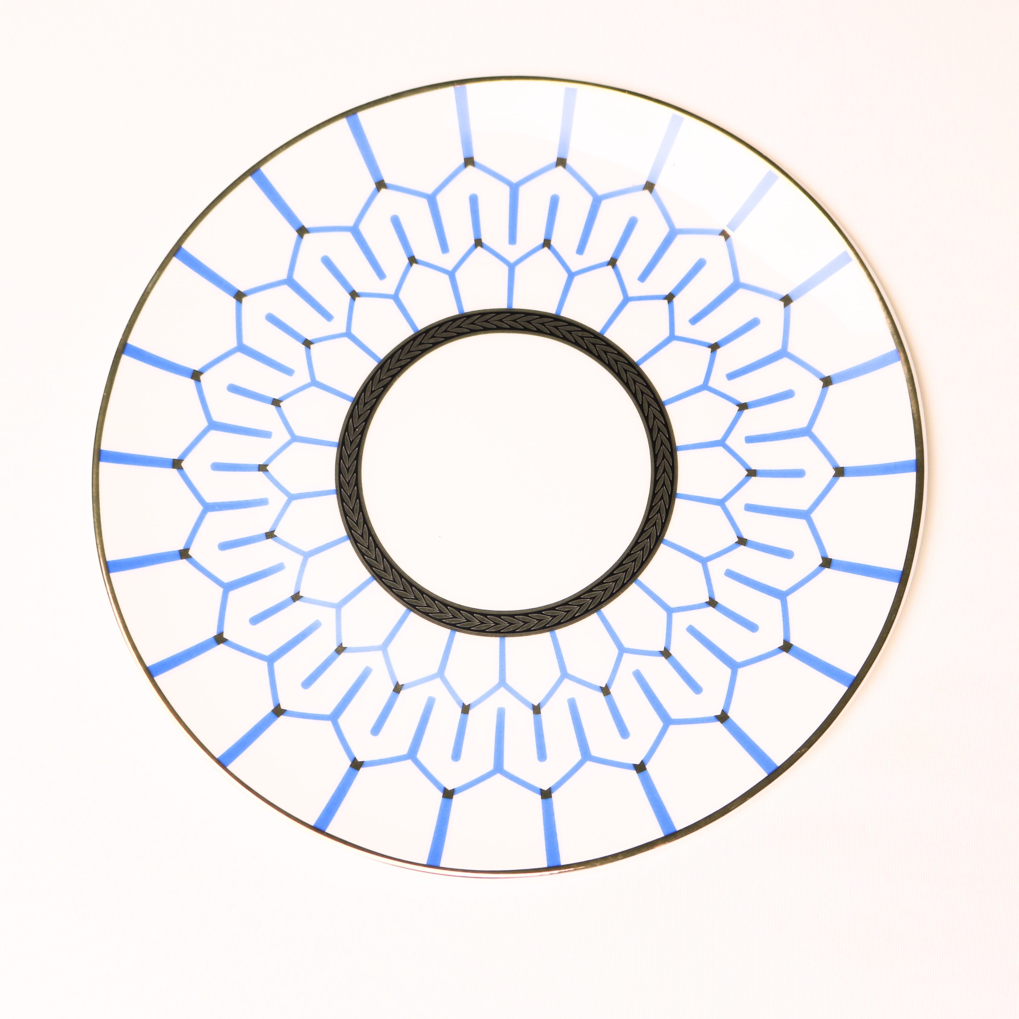 Blue Mosaic Accent Plate - Set of 4