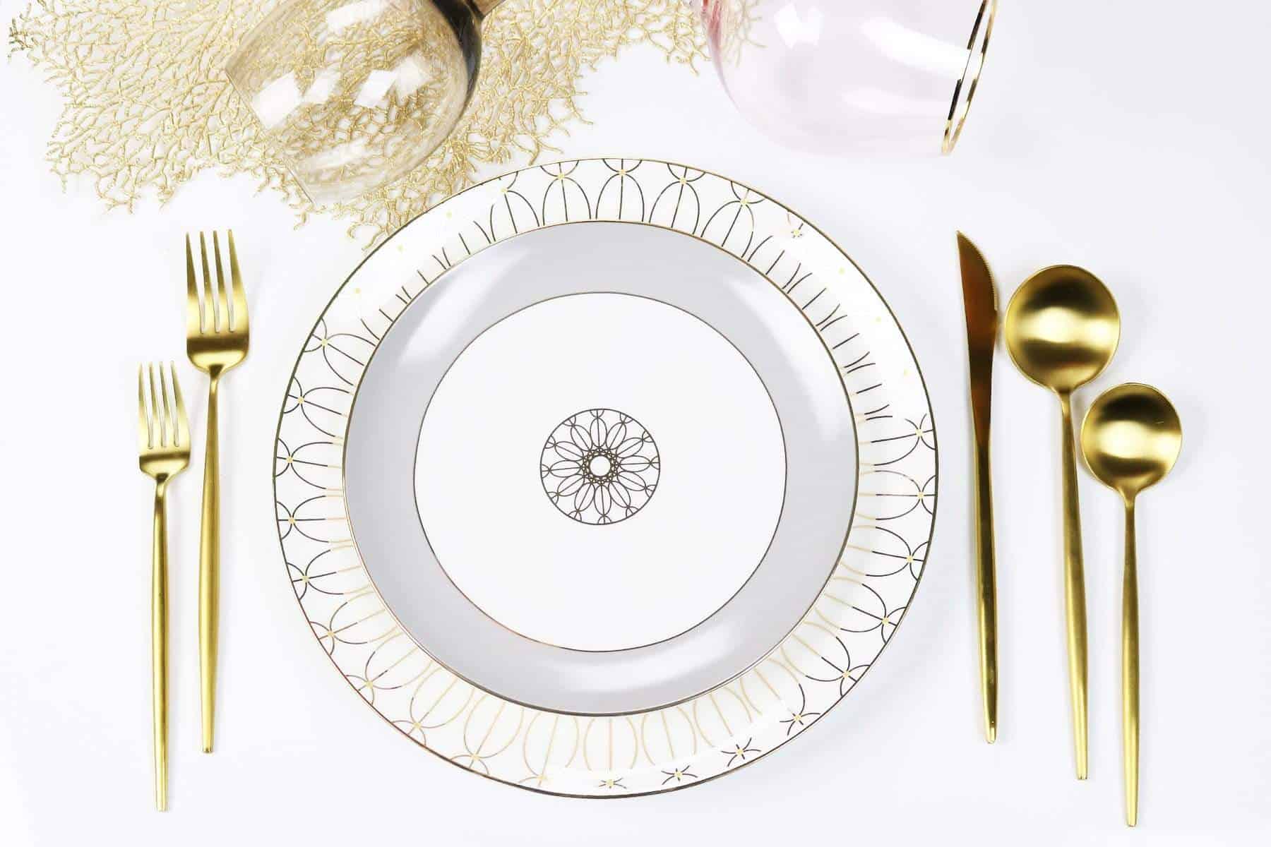 Diamond Jewel Salad Plate-Set of 4
